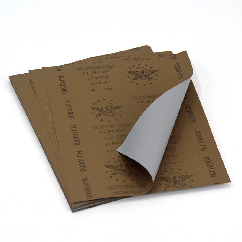 Wet & Dry Sandpaper Set 1000–10000 Grit | Metal Wood Ceramic Abrasive Sandpaper Set Richie's