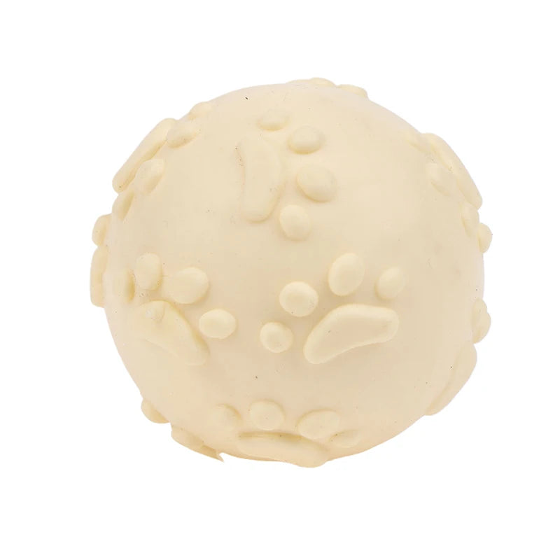Squeaky Latex Dog Toy Ball – Paw Print for Small Breeds Dog Chew Toy Richie's A7