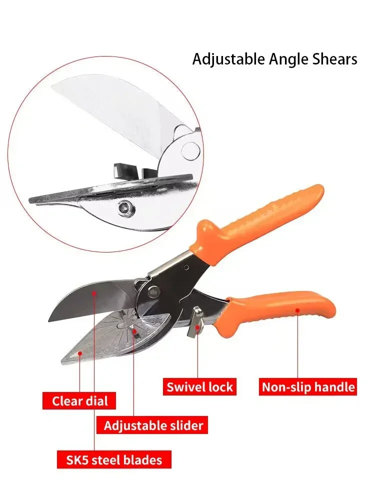 TOTNEND Miter Shear Cutter 45–135° Adjustable + Blades Miter Shear Cutter Richie's