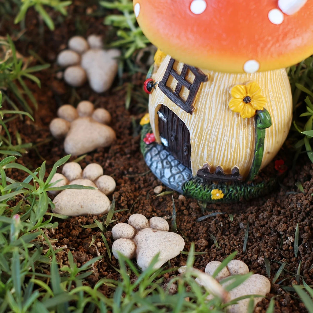 10pcs Resin Cat Paw Garden Stepping Stones – Lawn Decor Garden Stepping Stones Richie's