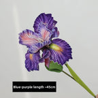 Purple Artificial Iris Bouquet – Faux PVC Flower Arrangement Artificial Flower Bouquet Richie's Purple