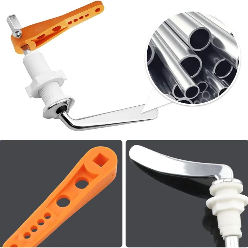 Universal Toilet Tank Flush Lever – Chrome Replacement Handle Toilet Flush Lever Richie's