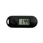 Mini LCD Keychain Clock Luminous Backlight Digital Watch Mini Keychain Clock Richie's Black