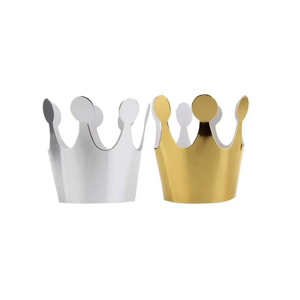 10-Piece Crown Birthday Hat Set – Gold & Silver Party Hats Party Crown Hats Richie's