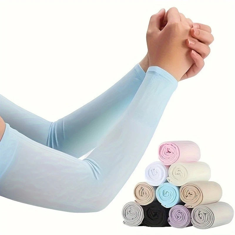 10 Pairs UV Arm Sleeves – Breathable Sun Protection for Outdoors UV Arm Sleeves Richie's Random Color One Size