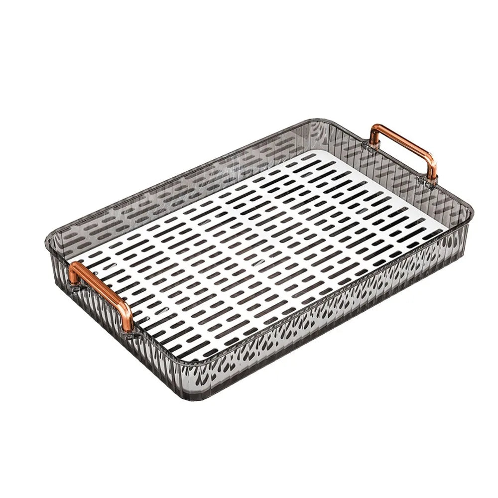 Non-Slip Double Layer Tea Serving Tray with Handles Serving Tray Richie's 2-