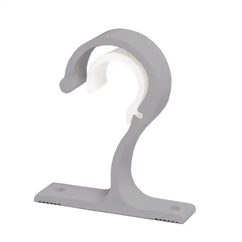 Curtain Rod Brackets & Wall Hook Clips – Aluminum Alloy Curtain Rod Brackets Richie's Grey 1PC