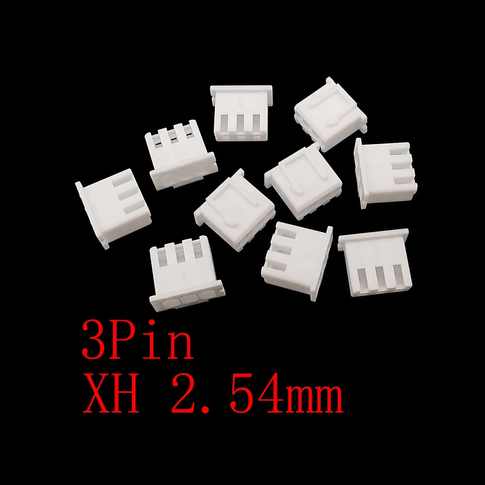 100Pcs JST XH 2.54mm Connector 2/3/4/5 Pin Housing Male Female Wire Connector Kit Richie's 3Pin-K 100Pcs