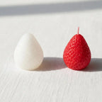 Strawberry Silicone Candle Mold – 1/4 Cavity DIY Fruit Shape Silicone Candle Mold Richie's