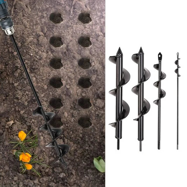 Spiral Garden Auger Drill Bit for Planting Bulbs & Soil Garden Auger Drill Bit Richie's