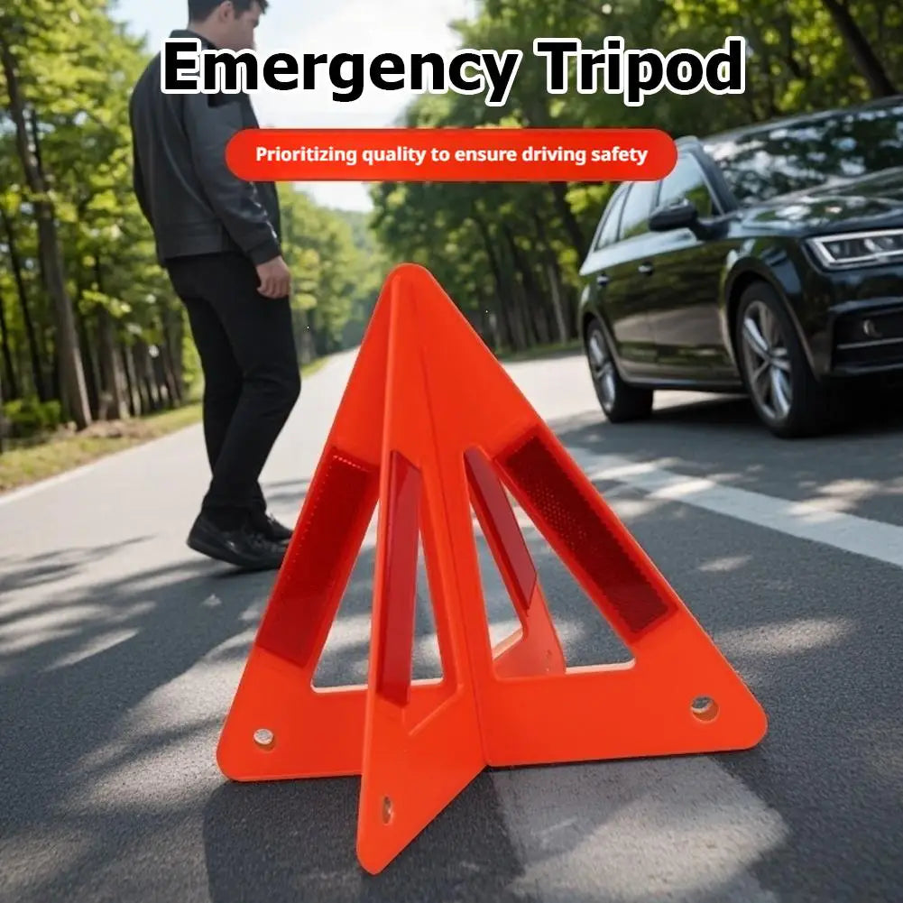 Foldable Reflective Emergency Warning Triangle – Red Safety Sign Road Safety Triangle Richie's