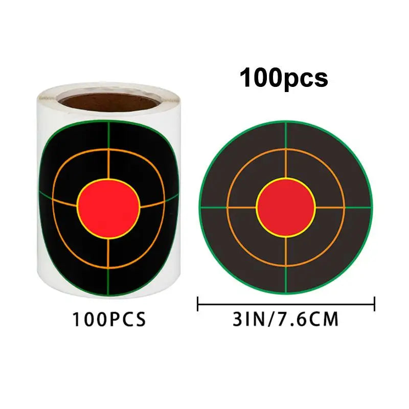 Square Shooting Target Stickers – Fluorescent Splash Impact Marks Shooting Target Stickers Richie's A2