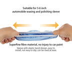 12-Pack Microfiber Car Polishing Bonnet Pads 5–6 Inch Wax Applicator Car Polishing Pads Richie's