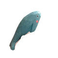 Hand Carved Wooden Blue Whale Figurine | Ocean Desk Decor Wooden Figurine Richie's Blue