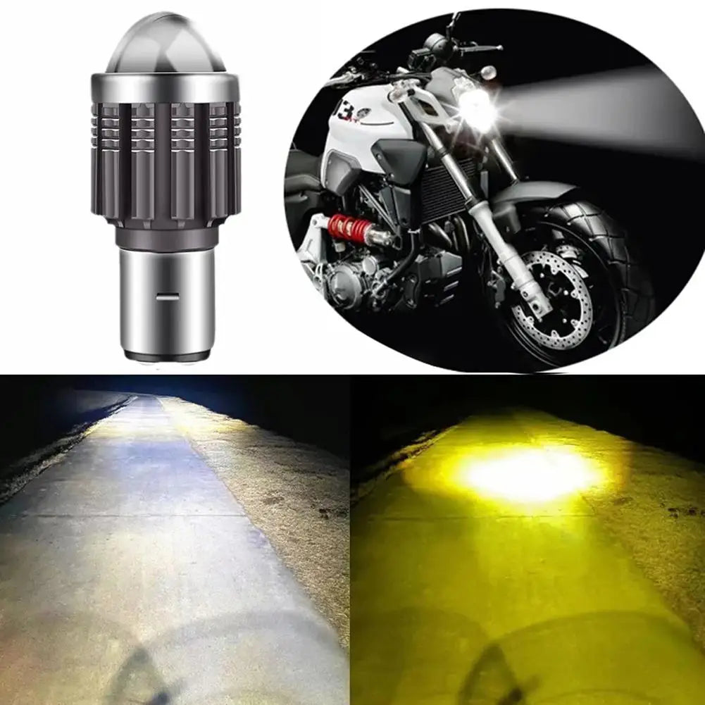 BA20D LED Motorcycle Headlight 12000LM Hi/Lo Beam 12V Fog Lamp LED Motorcycle Headlight Richie's