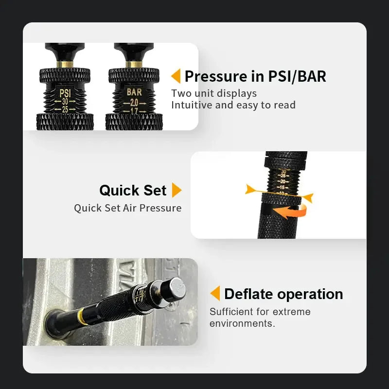 Adjustable Auto Stop Tire Deflator – Precision Pressure Tool Tire Deflator Tool Richie's