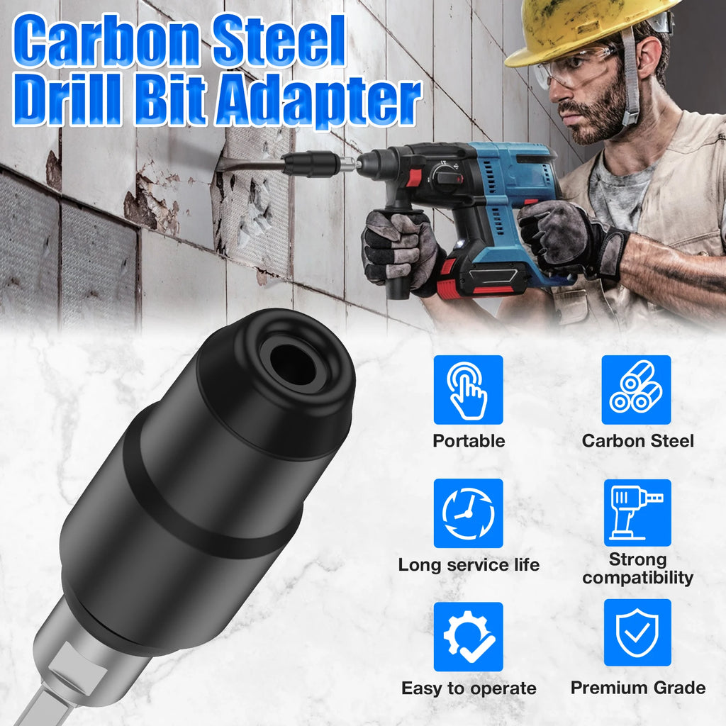 Carbon Steel Drill Bit Adapter for Rotary Hammer Drills Drill Bit Adapter Richie's