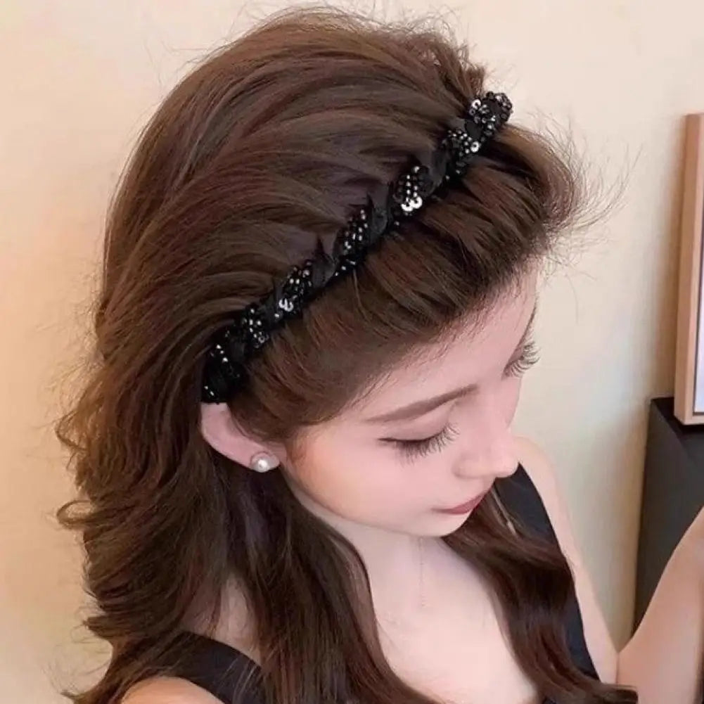 Vintage Pearl Rhinestone Headband – Elegant Bridal Hair Hoop Hair Headband Richie's