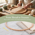11-Inch Round Wooden Knitting Loom | Circular Weaving Frame Circular Weaving Loom Richie's