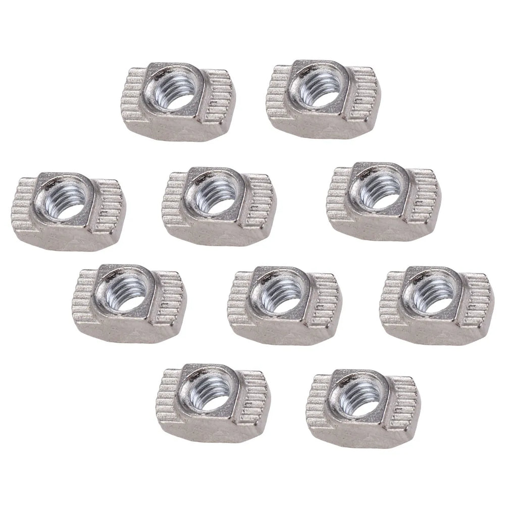 50Pcs M4 European T-Nuts for 20x20mm Aluminum Extrusion Profiles T-Slot Fastener Nuts Richie's