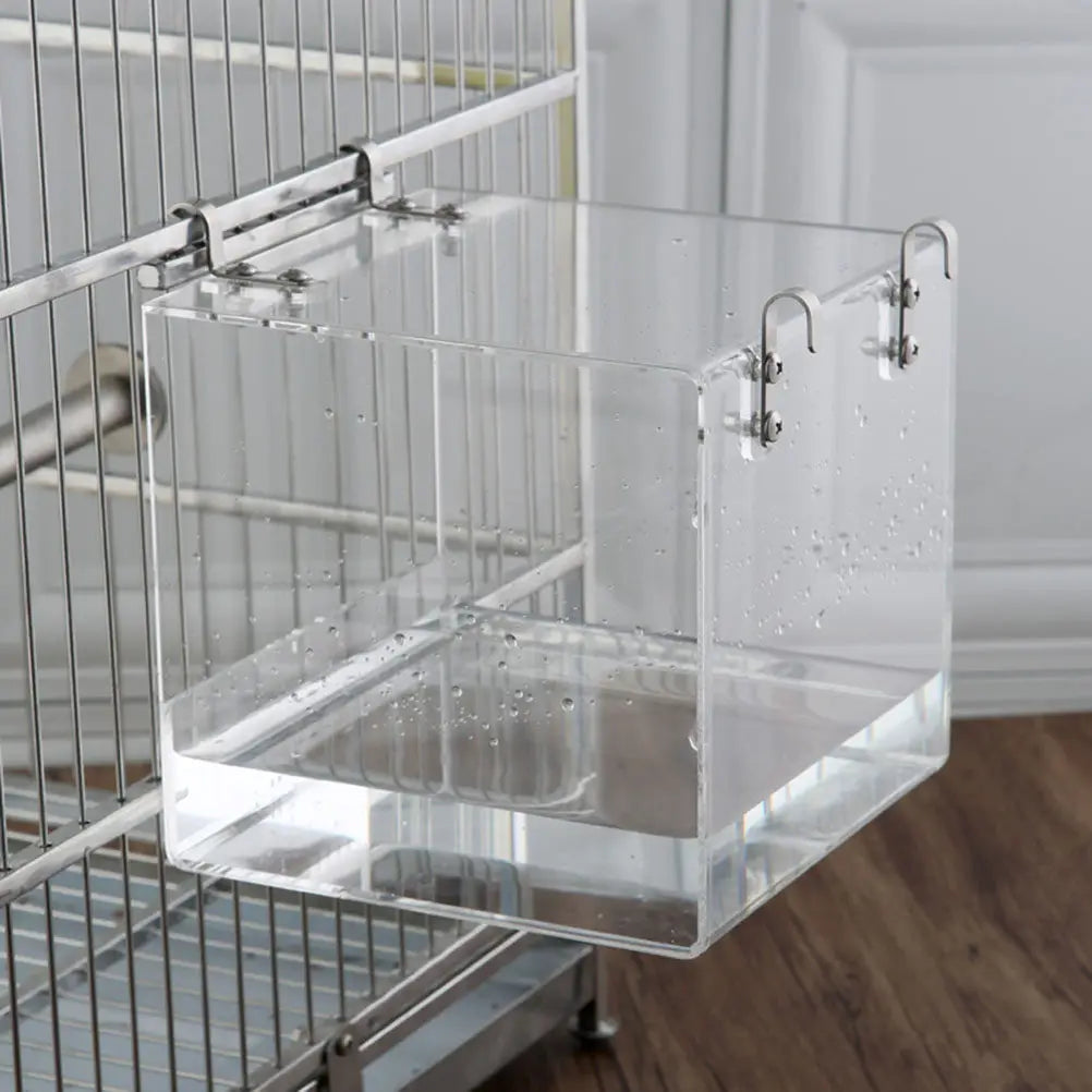 Transparent Hanging Bird Bath Basin for Parrots & Small Birds Bird Bath Basin Richie's