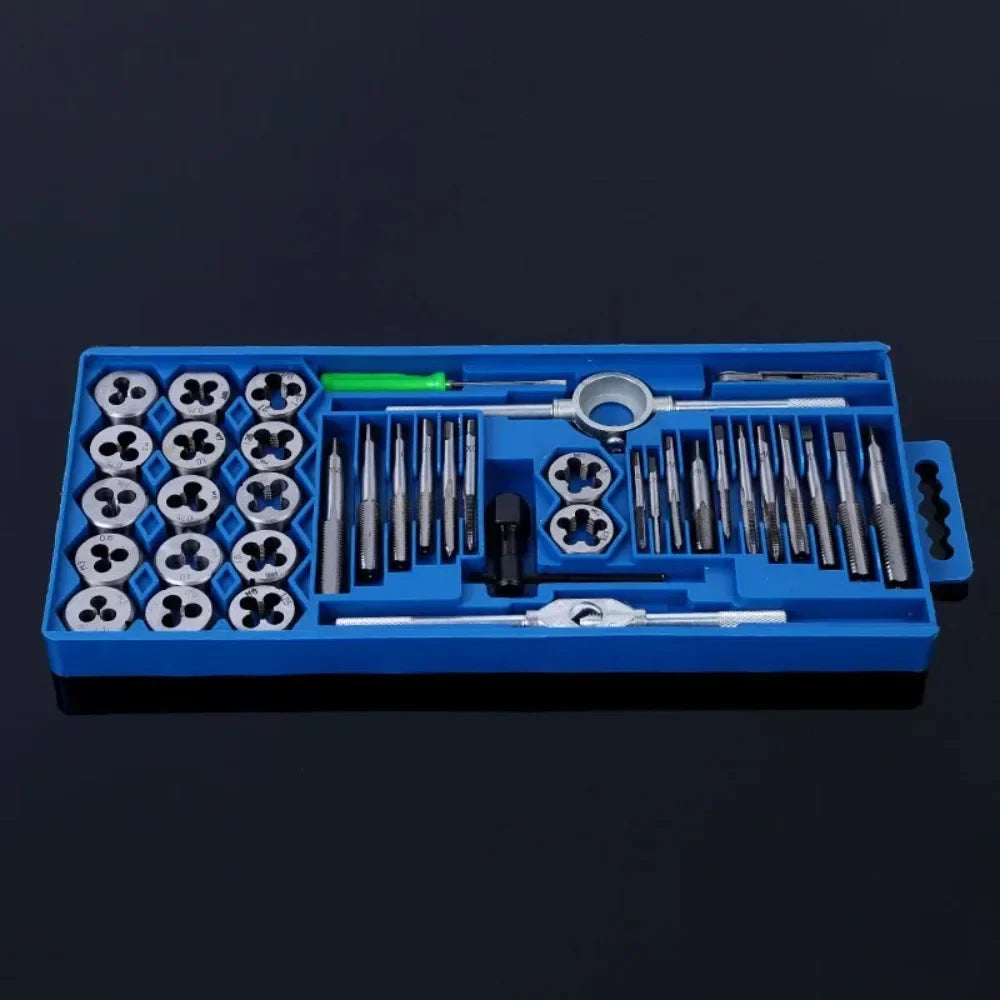 TOTNEND 40pc Metric Tap & Die Set M3–M12 with Storage Case Tap & Die Set Richie's