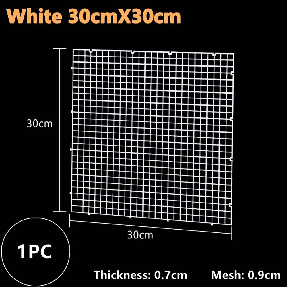 Plastic Isolation Grid Board 30x30cm Aquarium Divider Tray Aquarium Grid Divider Richie's White 30x30cm