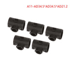5Pcs T/Y-Shape Three-Way Corrugated Hose Wiring Connector Wiring Harness Connector Richie's A11