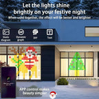 400 LED Smart Curtain Lights App Control IP65 Waterproof Christmas LED Curtain Lights Richie's