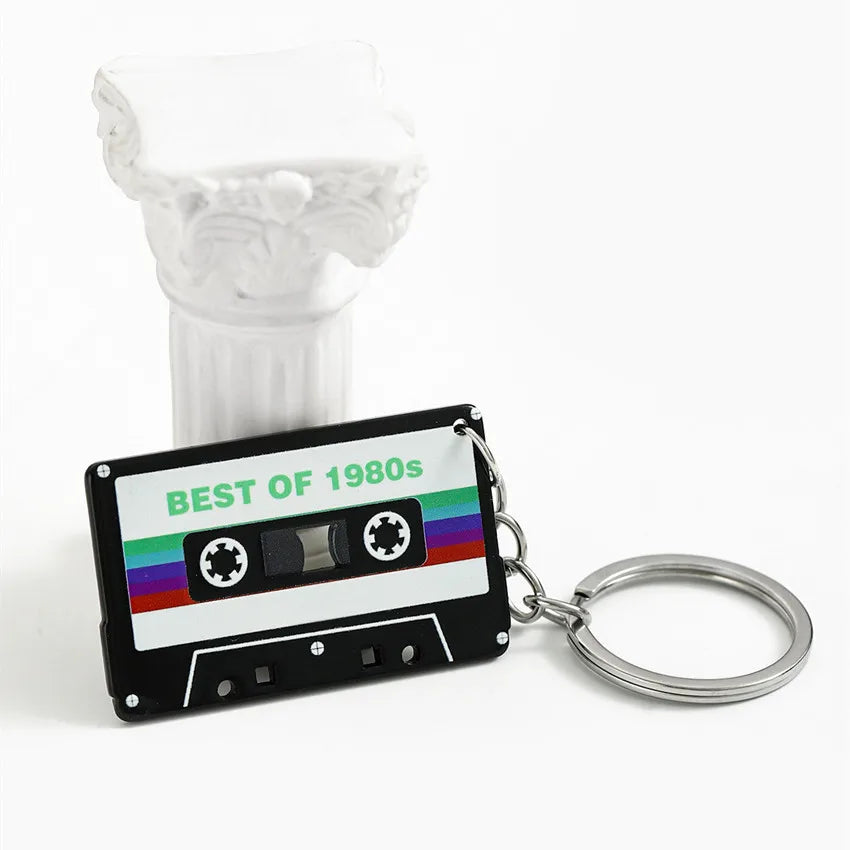 Retro Nostalgic Acrylic Keychain – Fun Gift & Bag Charm Novelty Keychain Richie's green 1pc
