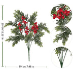 Red Berry Christmas Pine Branch Artificial Wreath Decoration Artificial Christmas Decor Richie's