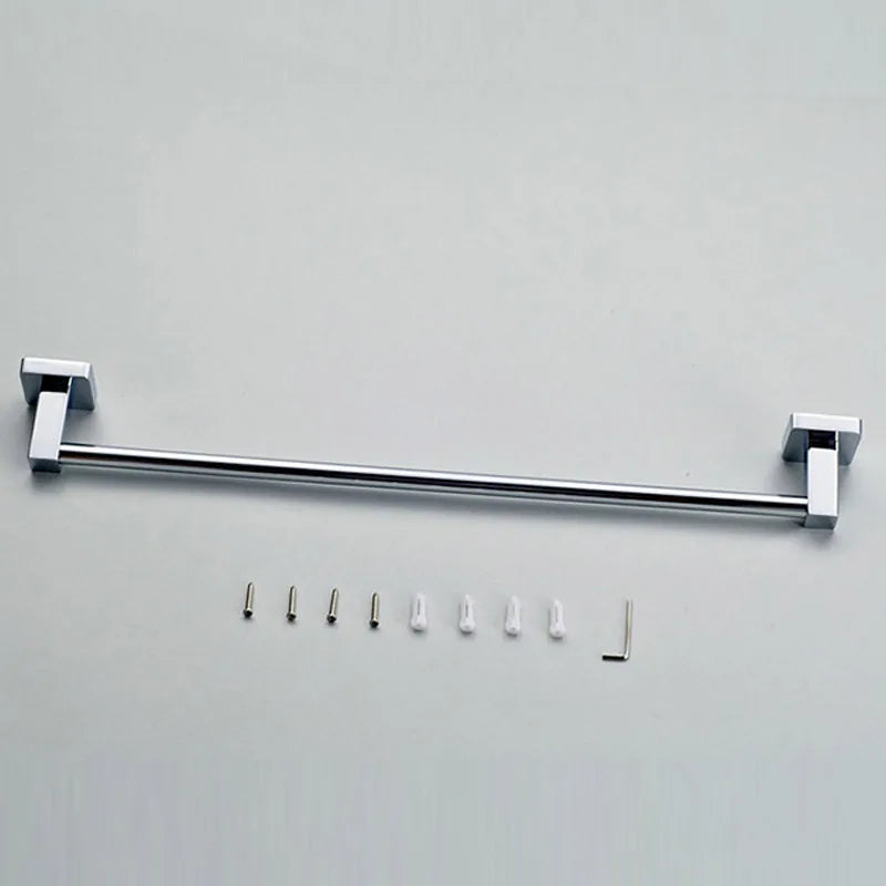 HOBHE Single Towel Bar Rack Stainless Steel Chrome 60cm Towel Bar Rack Richie's