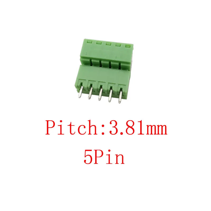 15EDG 3.81mm PCB Screw Terminal Block 5 Pair 2–12 Pin Connector PCB Terminal Block Richie's 5Pin