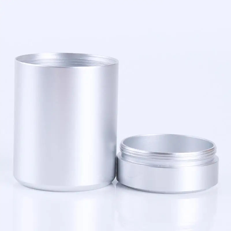 Mini Metal Tea Tin Cans – Portable Travel Storage Containers Tea Storage Tin Richie's 1Pc Silver