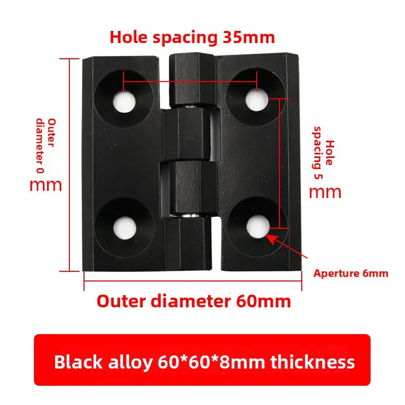 Aluminum Gun Stock Hinges 2020/3030/4040/5050 – Doors & Cabinets Door Cabinet Hinge Richie's Black 60x60x8