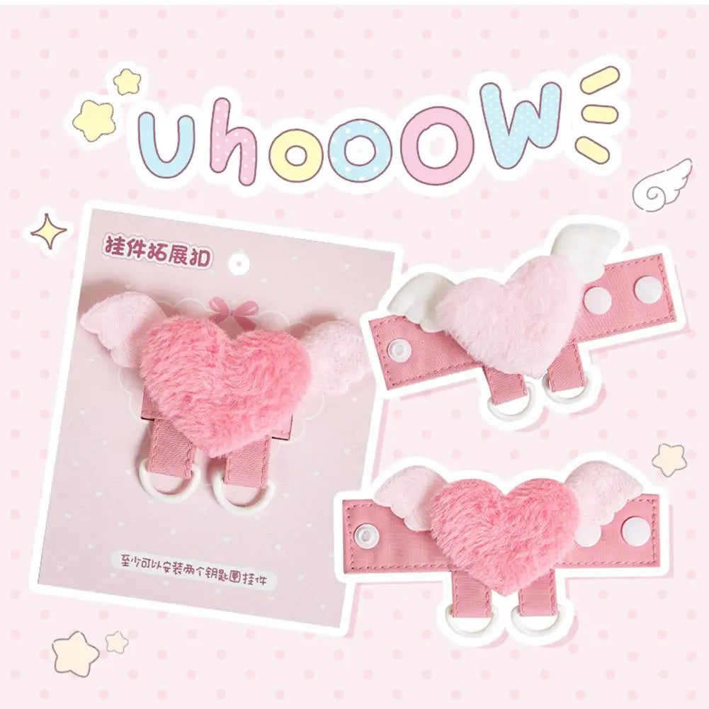 Plush Angel Wings Doll Keychain Bag Charm Pendant Gift Bag Charm Keychain Richie's