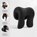 Memory Foam Nap Pillow – Ergonomic Neck Support Desk & Travel Memory Foam Pillow Richie's Black