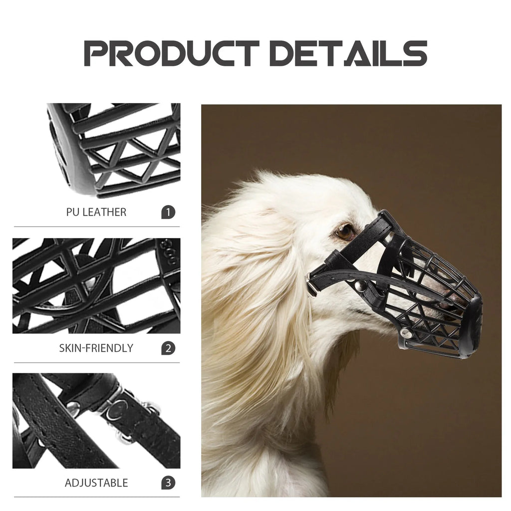 7-Size Plastic Basket Dog Muzzle Set – All Breeds, Adjustable Dog Muzzle Set Richie's
