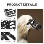 7-Size Plastic Basket Dog Muzzle Set – All Breeds, Adjustable Dog Muzzle Set Richie's
