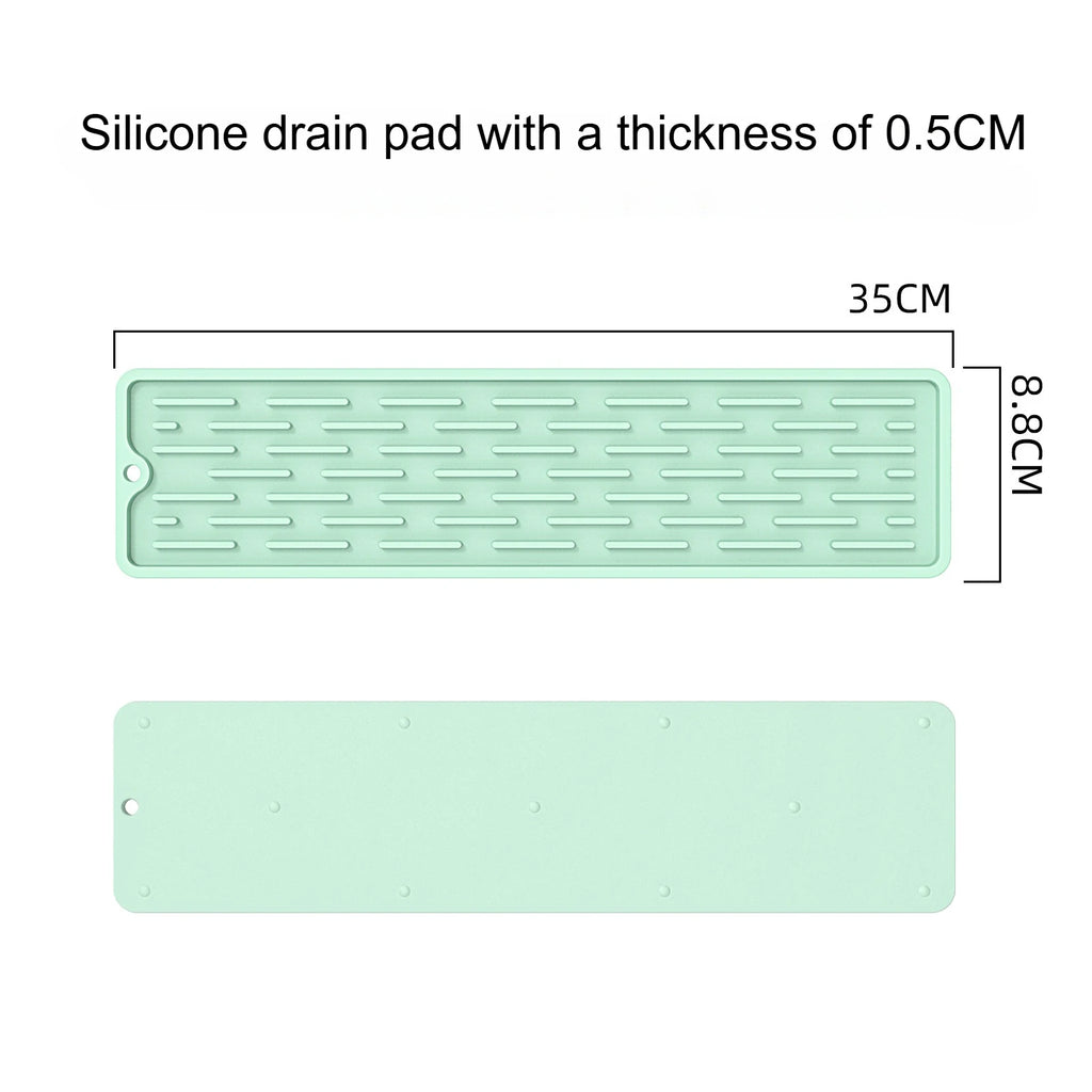 Non-Slip Silicone Dish Rack & Utensil Holder with Drainage Silicone Dish Rack Richie's green 1pc one size fits all