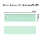 Non-Slip Silicone Dish Rack & Utensil Holder with Drainage Silicone Dish Rack Richie's green 1pc one size fits all