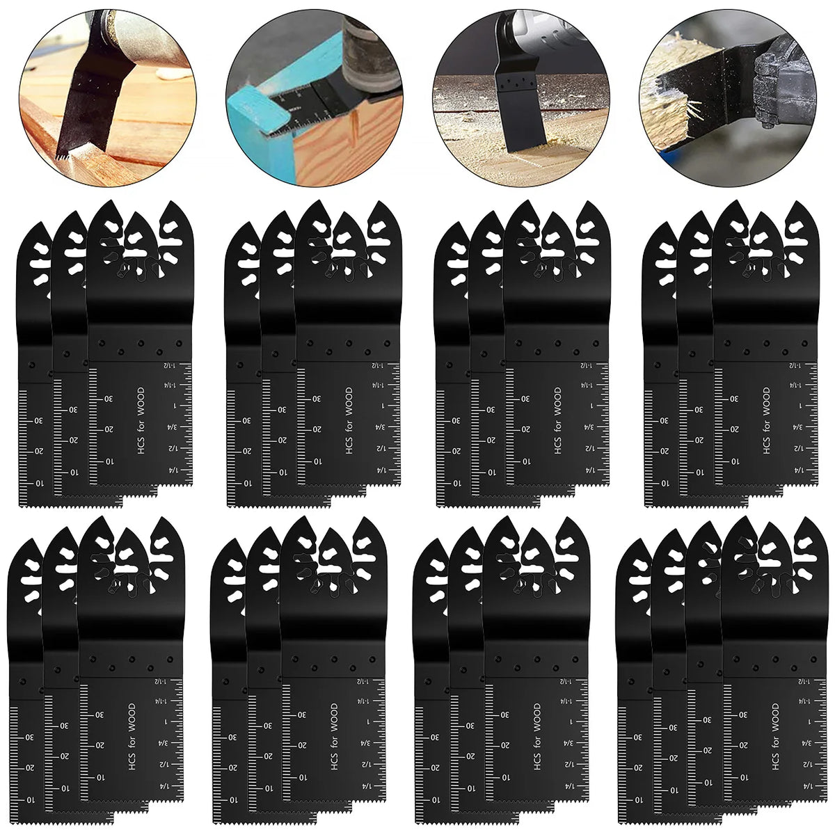 Oscillating Multi-Tool Saw Blades 10/25 Pcs Quick Release Set Oscillating Saw Blades Richie's