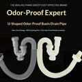 Flexible S-Trap Sink Drain Pipe – Anti-Odor PP Hose 60cm Sink Drain Pipe Richie's Default Title