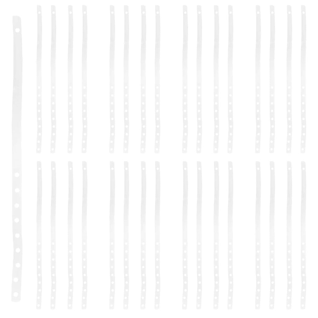 30Pcs Clear Plastic Clothes Hanger Connection Strips Hanger Connector Strips Richie's Default Title