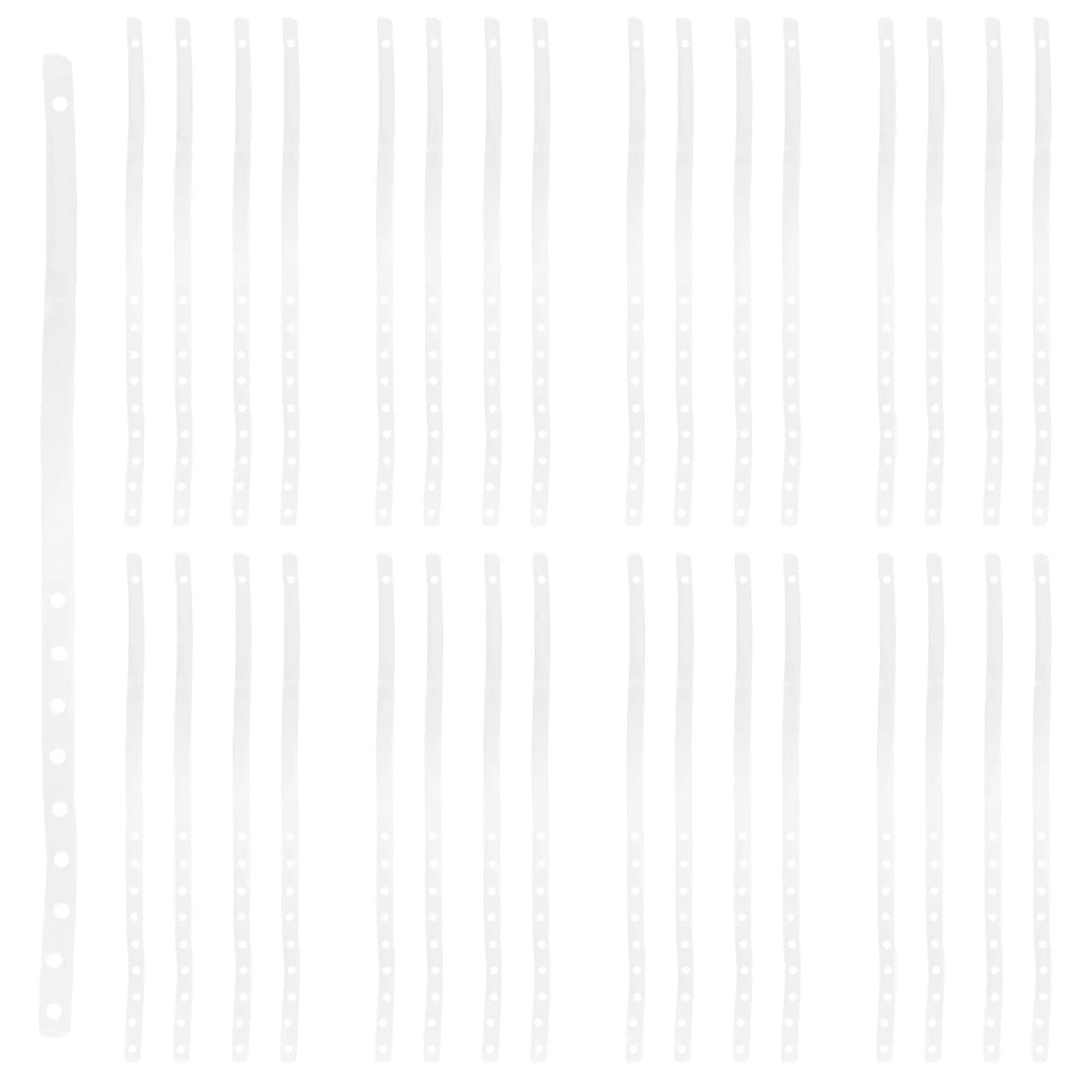 30Pcs Clear Plastic Clothes Hanger Connection Strips Hanger Connector Strips Richie's Default Title
