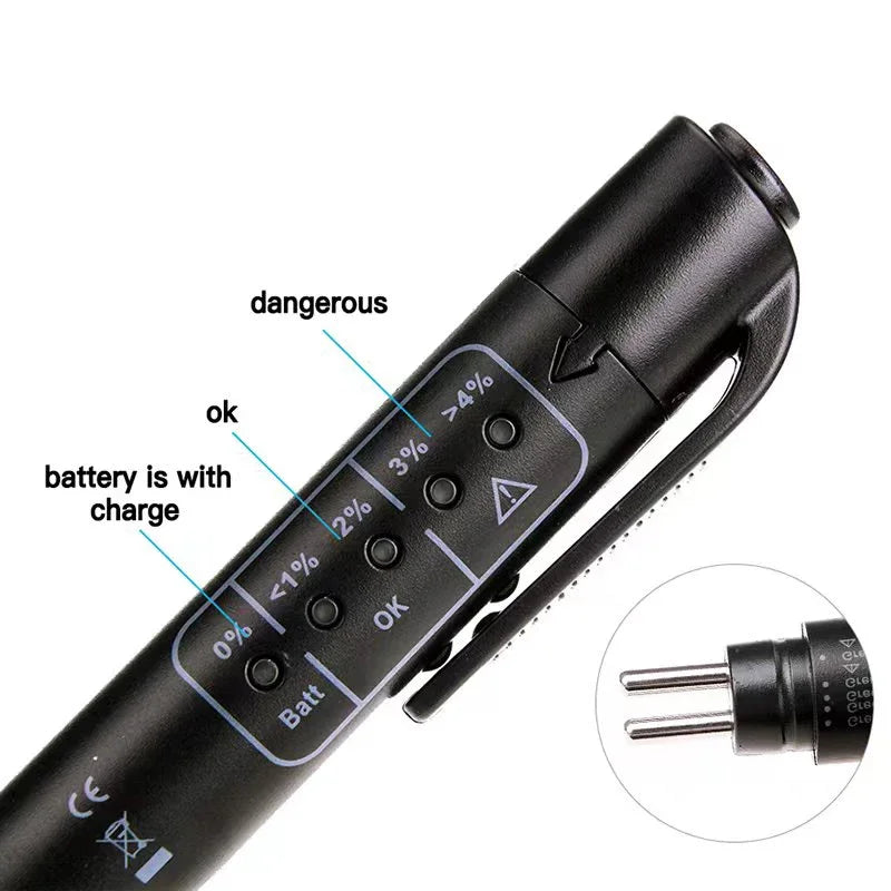 Brake Fluid Tester Pen – 5 LED Oil Quality Indicator Brake Fluid Tester Richie's