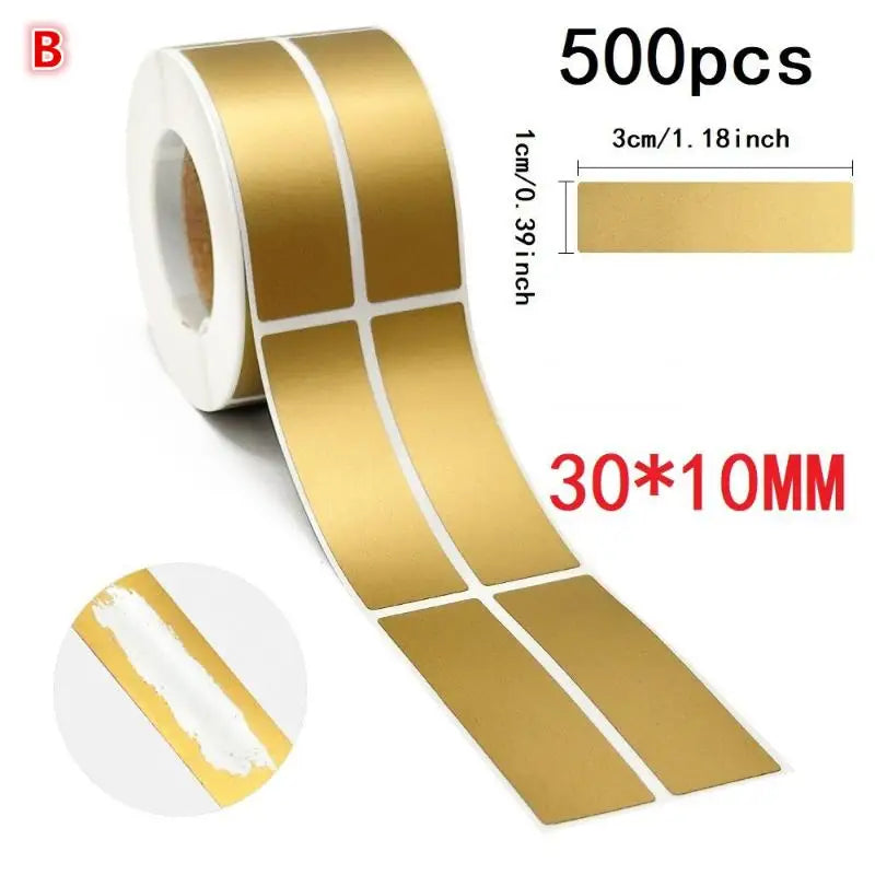Scratch-Off Reward Stickers Roll 300/500/1000pcs Gold Silver Gray Scratch-Off Sticker Labels Richie's Gold B