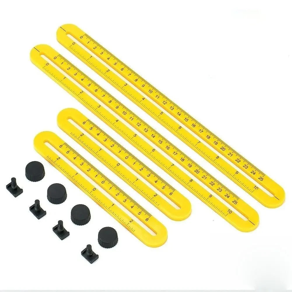 Foldable 4-Fold Multi-Angle Ruler Protractor Measuring Tool Angle Measuring Ruler Richie's