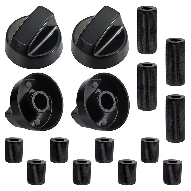 4-Pack Universal Gas Stove Control Knobs with 12 Adapters Stove Control Knobs Richie's