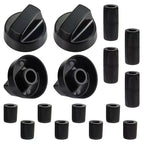 4-Pack Universal Gas Stove Control Knobs with 12 Adapters Stove Control Knobs Richie's